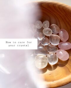 how to care for crystals, how to cleanse crystals, can i wash a crystal